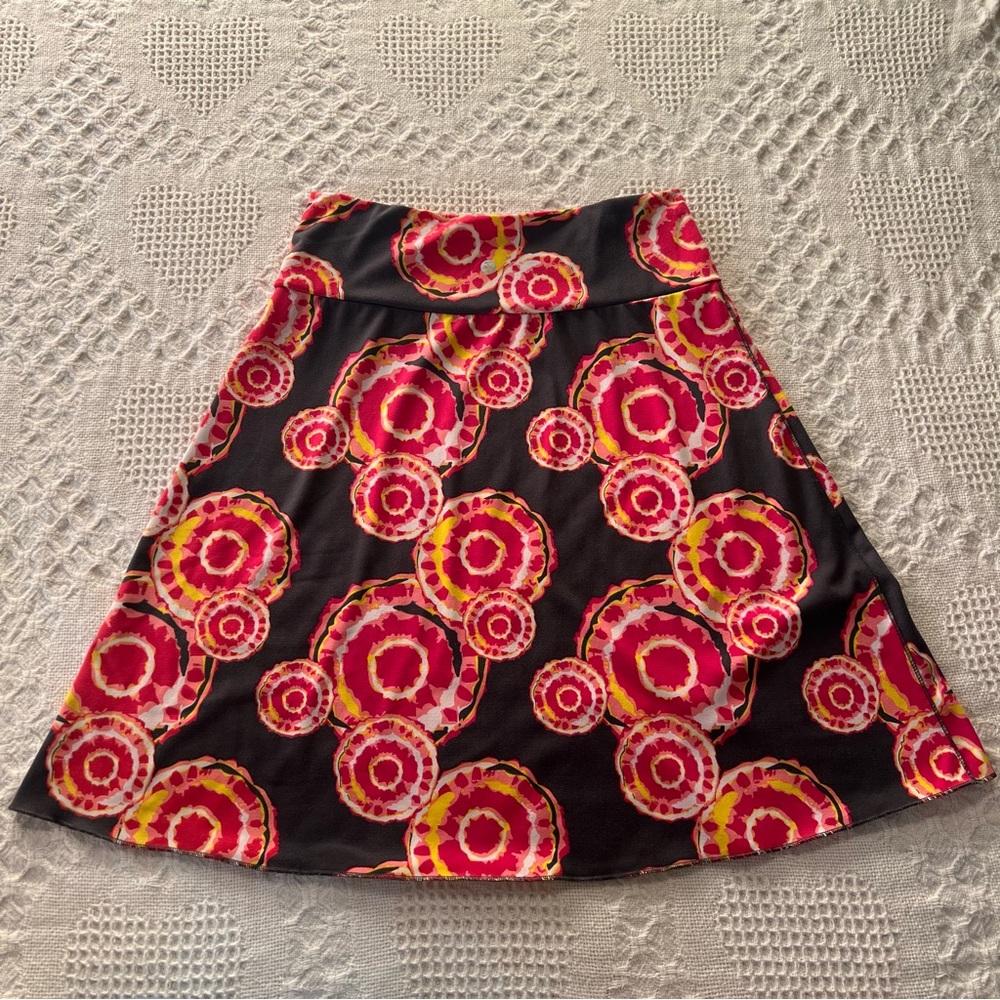 Vibrant Pink and Black Women's Skirt